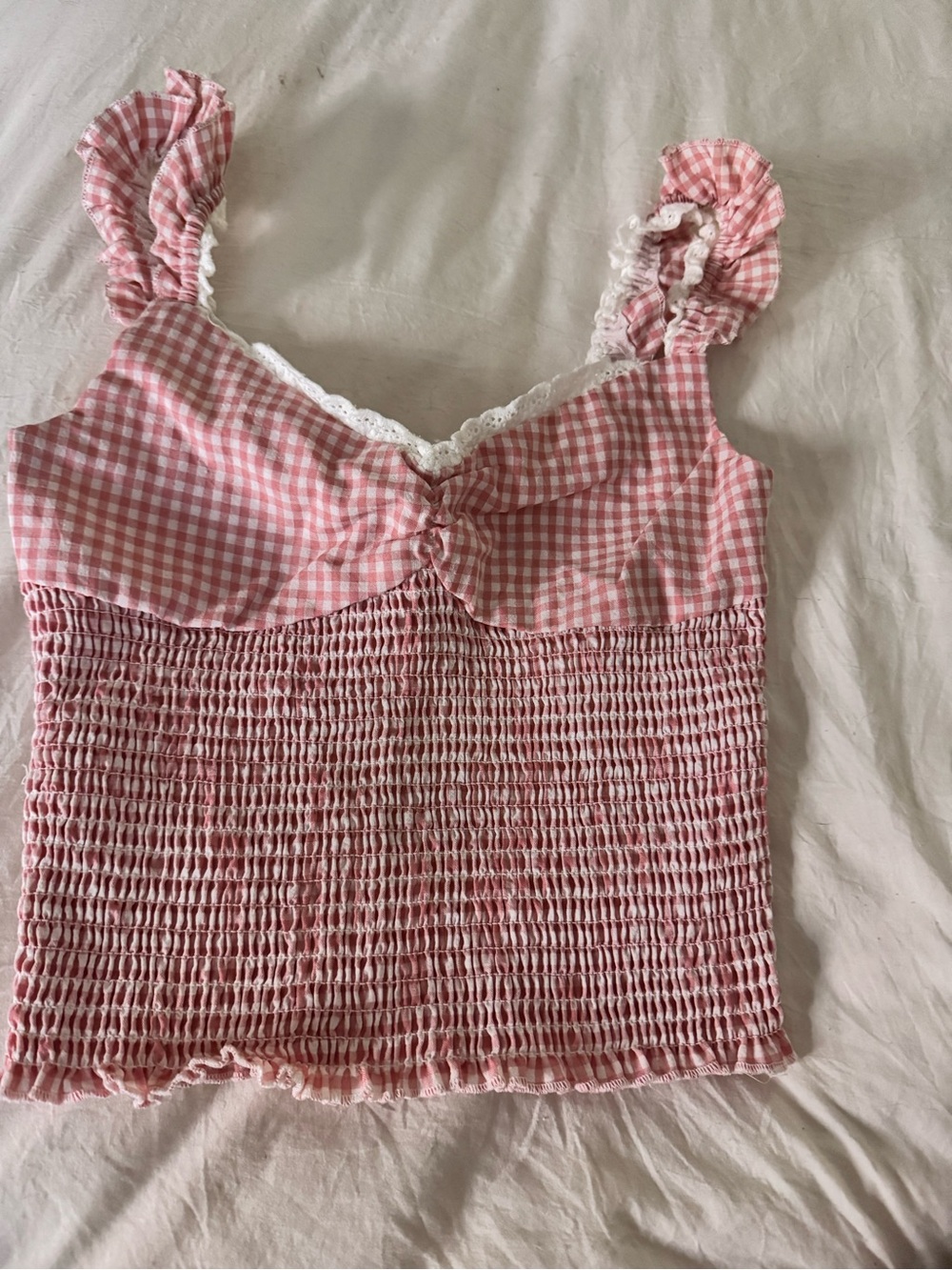 Medium Passport Pink Ruffle Top